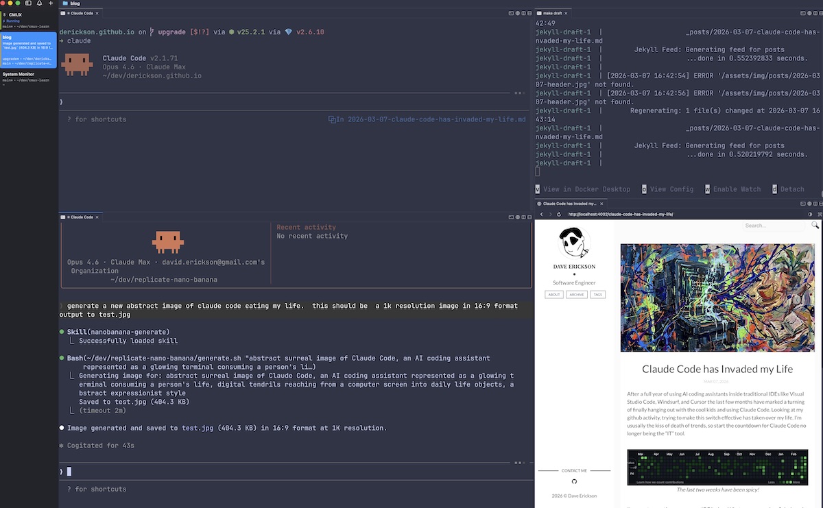 New Tmux setup